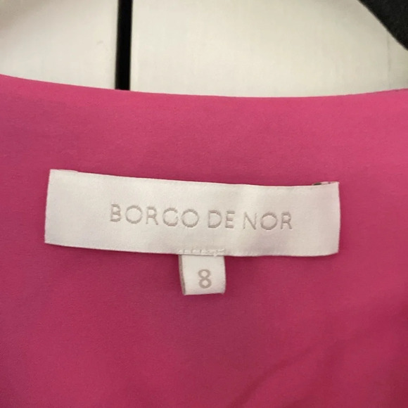 Borgo De Nor Dress Fuchsia Butterfly Floral Printed Maxi Dress Size UK 8‎ US 4 - Picture 7 of 12